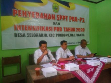 PENYERAHAN SPPT PBB - P2 DAN INTENSIFIKASI PBB TAHUN 2020