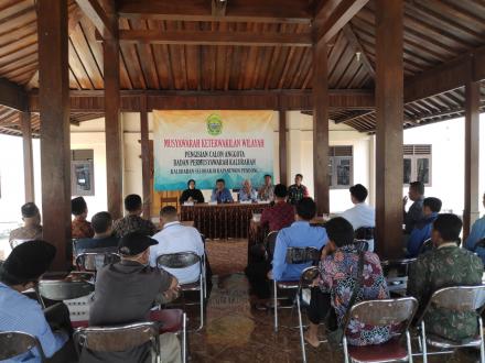 Musyawarah Keterwakilan Wilayah 1 Pengisian Calon Bamuskal Kalurahan Seloharjo