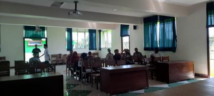 Rapat Kerja Sub. Kegiatan Pengukuran Tanah Desa Tahun 2024 di Aula Kalurahan Panjangrejo