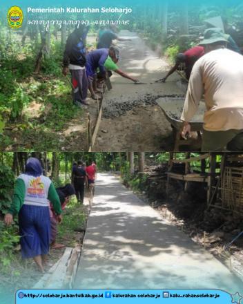 Cor Blok Jalan di Padukuhan Pentung