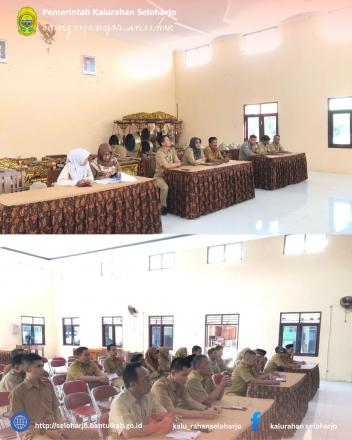 Koordinasi Rutin Pemerintah Kapanewon Pundong dan Pemerintah Kalurahan Seloharjo