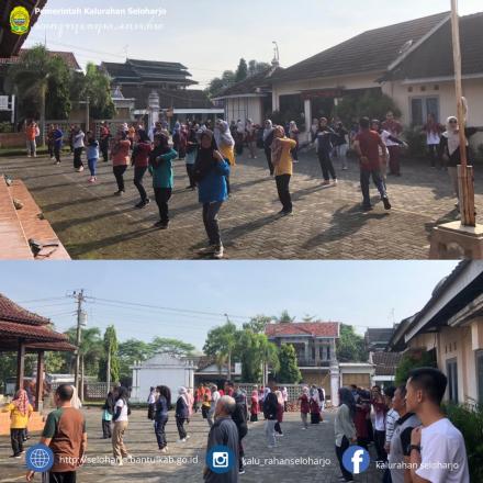 Senam Kesehatan Jasmani di Kalurahan Seloharjo