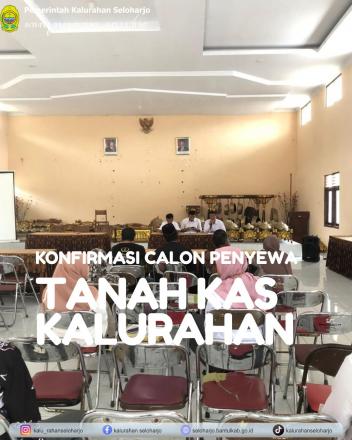 Konfirmasi Calon Penyewa Tanah Kas Kalurahan