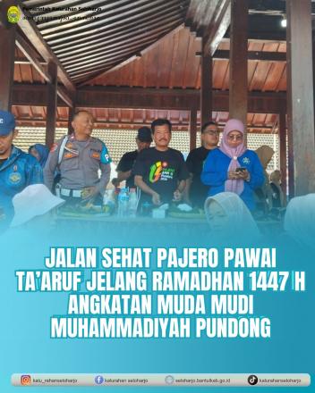 Jalan Sehat Pajero Pawai ta’aruf Jelang Ramadhan 1447 H Angkatan Muda Mudi Muhammadiyah Pundong